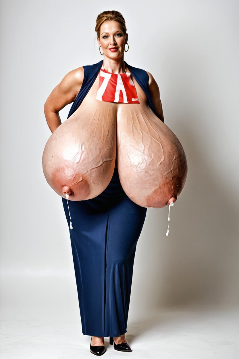 Lactating, Plump Lips, Body Waist AI Porn