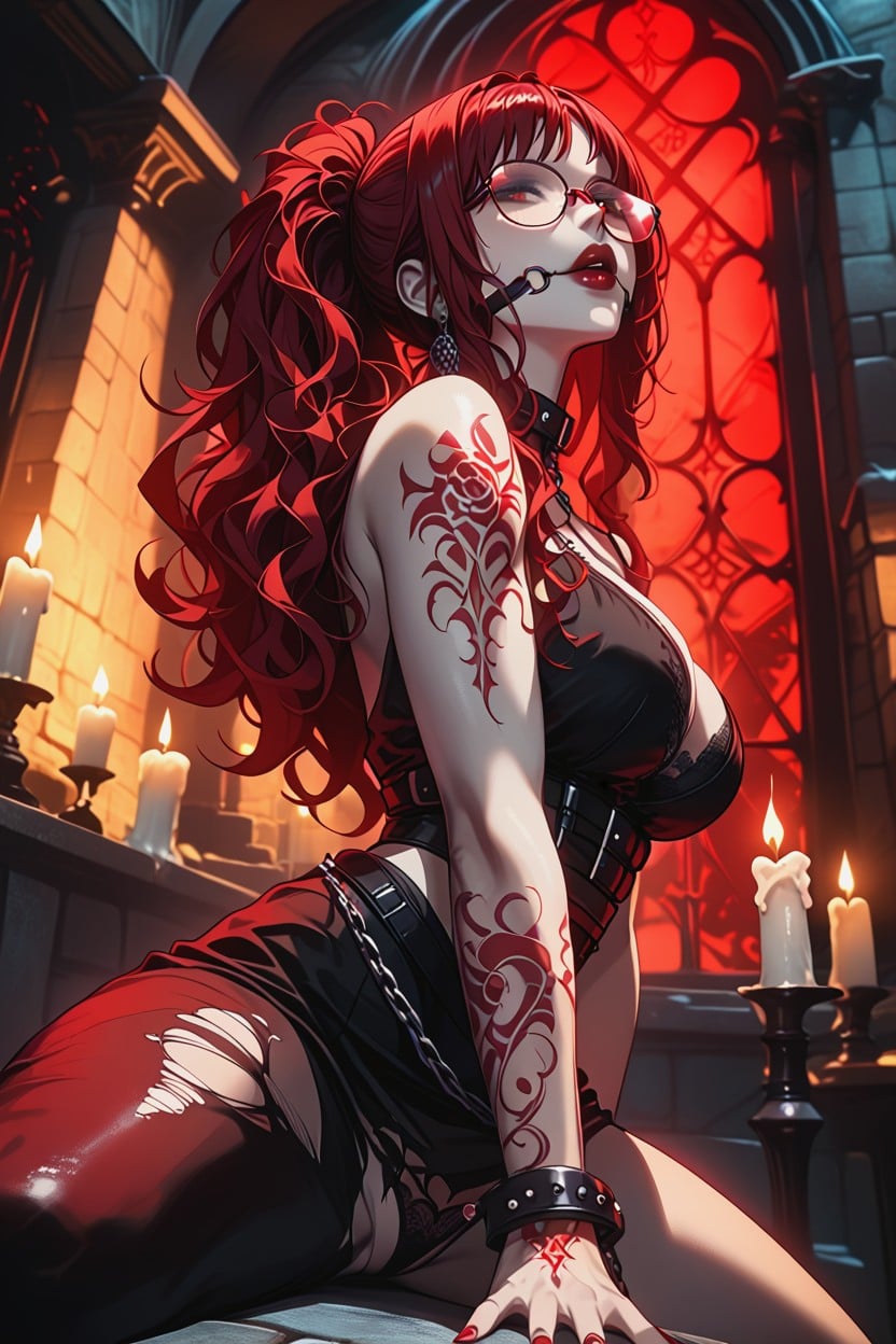 Palé Skin, Red Nails, Massive Ass Hentai AI Porn