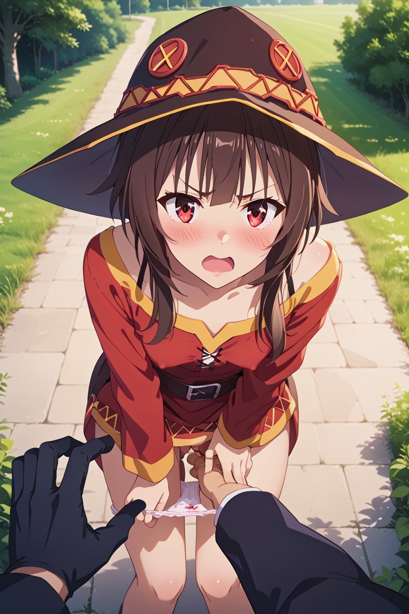 Full Body, Side View, Wide Open Eyes Hentai AI Porn