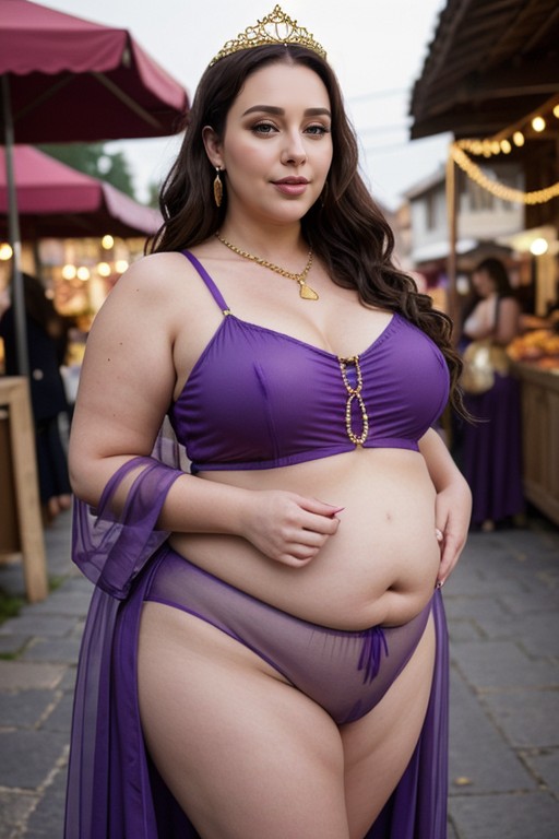 Medieval Sandals, Tv Show Archer Pam Poovey Cosplay, No Underwear AI Porn