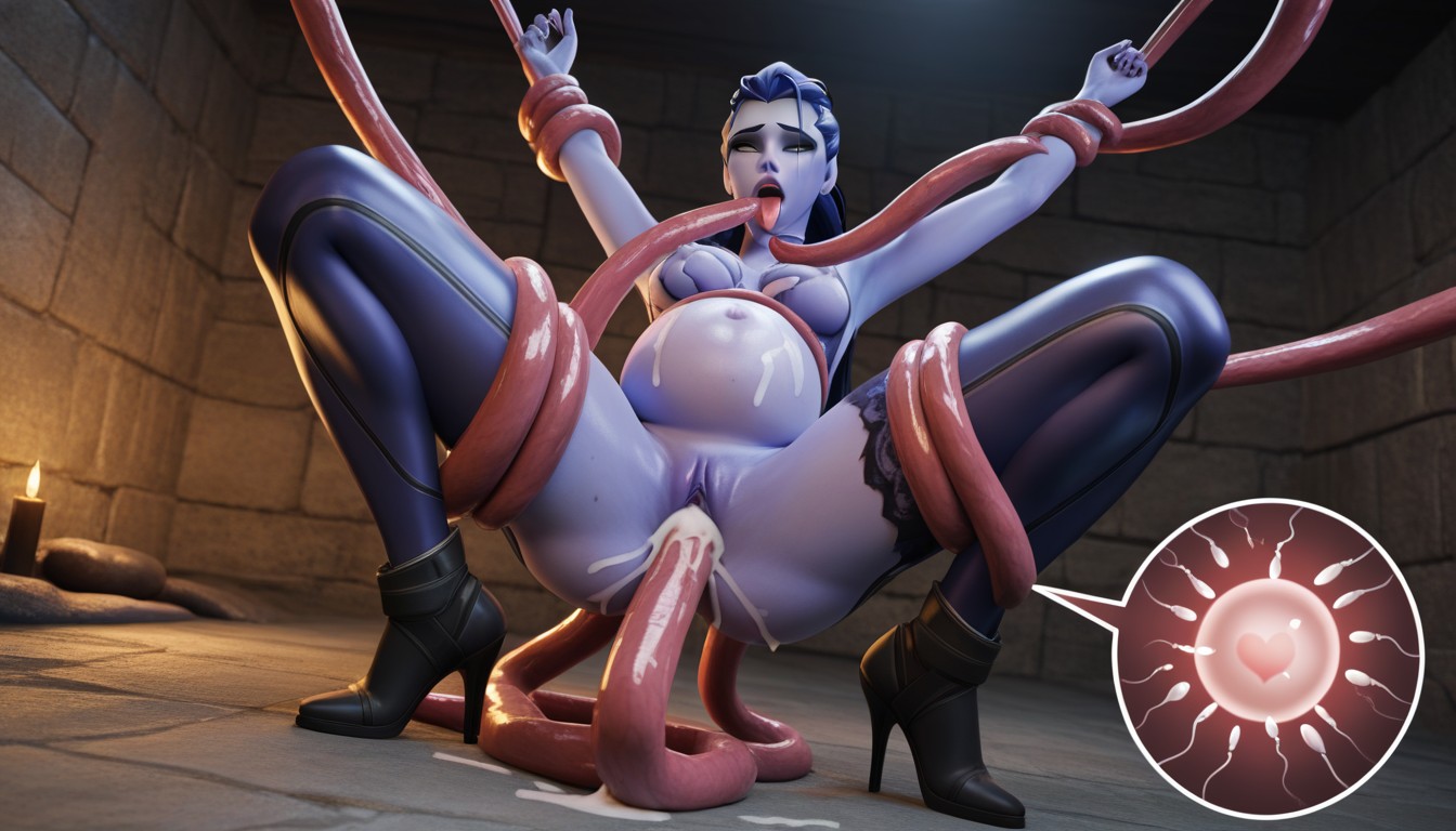 Tentacle In Mouth, Creampie, Widowmaker AI Porn