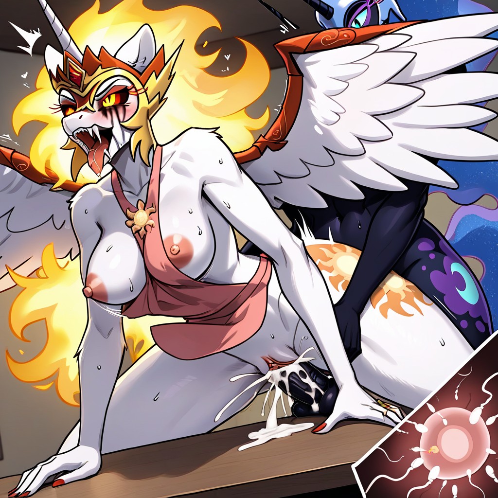 Trembling, Rough Sex, White Body Furry AI Porn