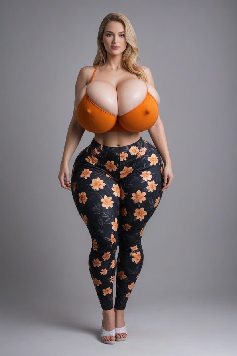 Massive Thighs, Massive Round Ass, Estadounidense Porno IA