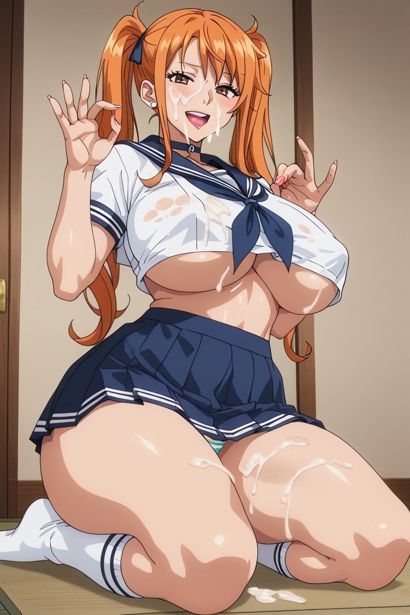 Seductive, Sailor Suit, High Resolution Hentai AI Porn