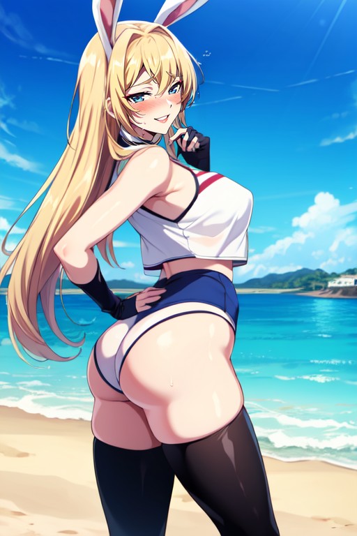 Fingerless Gloves, Beach, Slut AI Porn