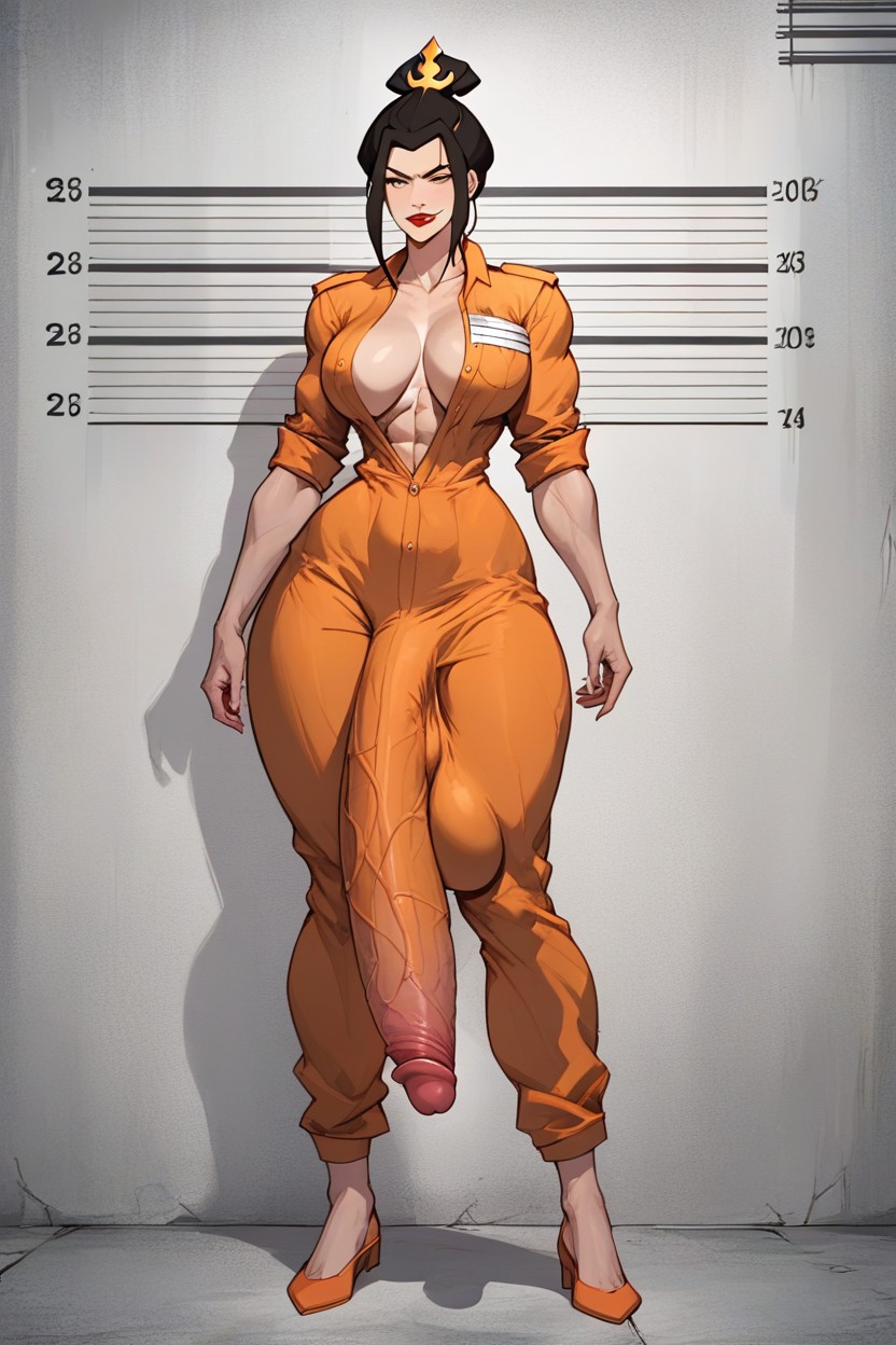 Futanari, Cock Bulge In Clothes, Massive Ass Hentai AI Porn