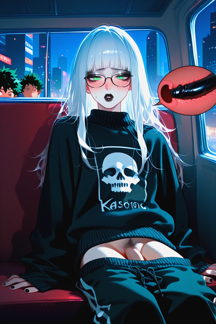 Freckles, White Pale Skin, Internal View Hentai AI Porn