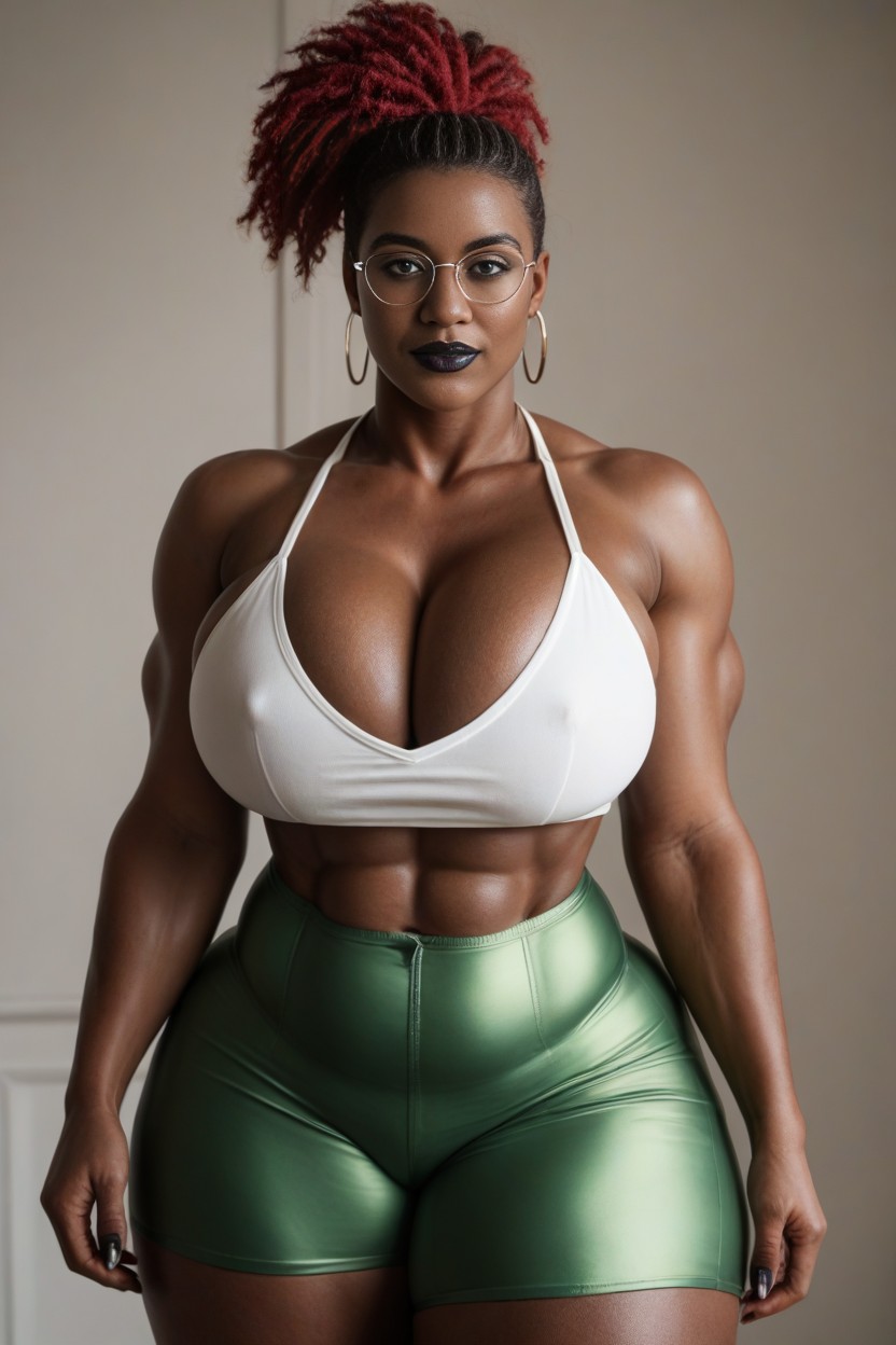 Straight Hair, Thick Thighs, Black Afro AI Porn