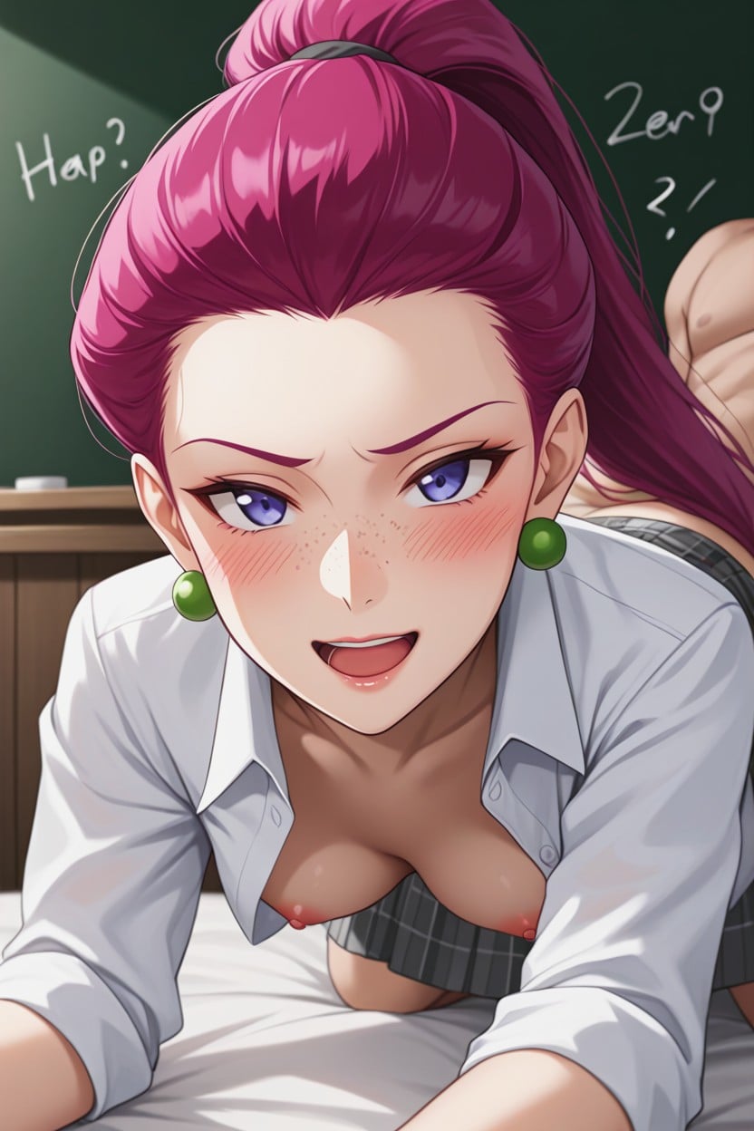 Unbuttoned, Horny, 25+ AI Porn
