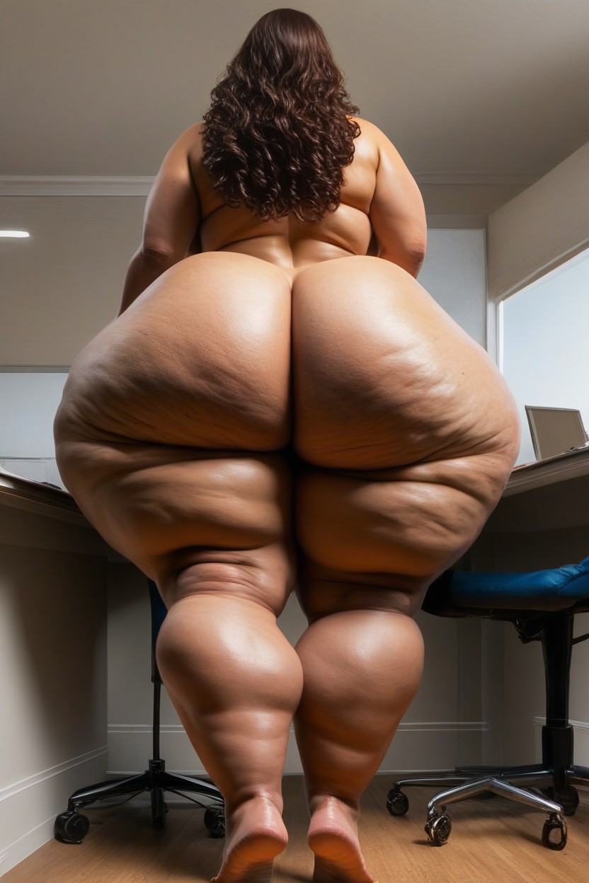 Gigantic Legs, Ssbbw Massive Fake Booty, Massive Cellulite Fake Ass AI Porn