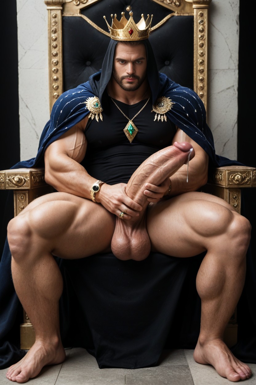 Masturbation, Exposed Hyper Cock, 1 Person AI Gay Porn