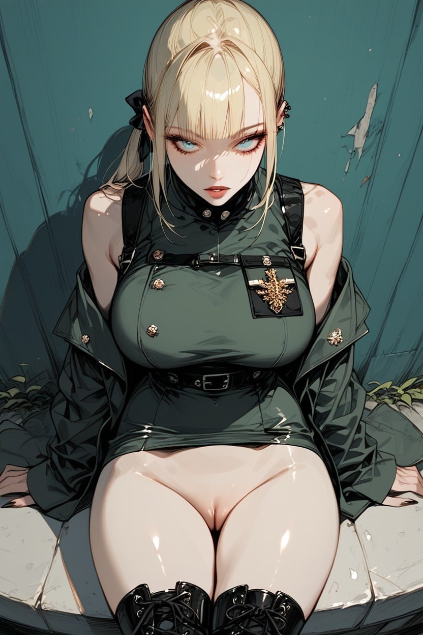 Female, Ponytail, Wide Eyes Hentai AI Porn