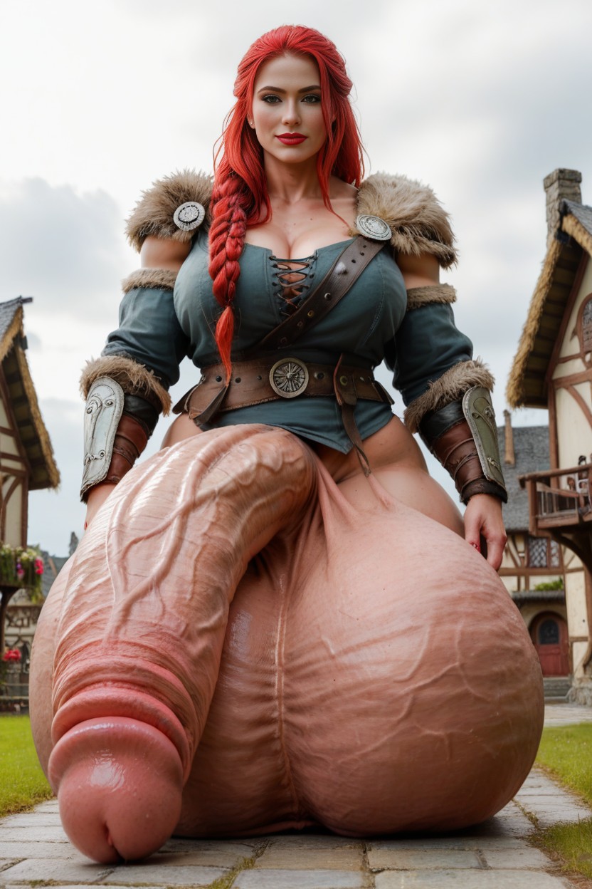 Viking Warrior, Viking, Extremely Large Ass Shemale AI Porn