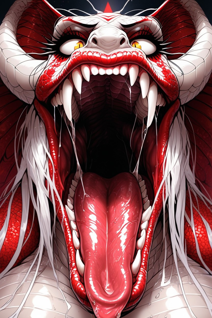 Orgasm From Belching Too Hard, Pov Going Down Her Throat, A Colossal Vore Mouth AI Porn