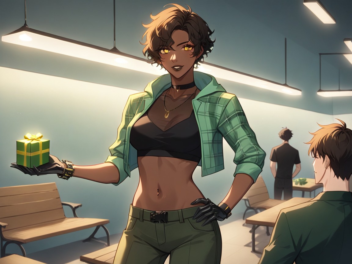 Skinny, Tempting Pose, Fume Hood Hentai AI Porn