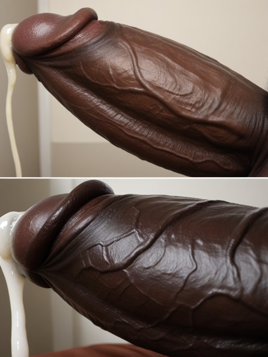 18+, Side View, Mushroomshaped Cock AI Gay Porn