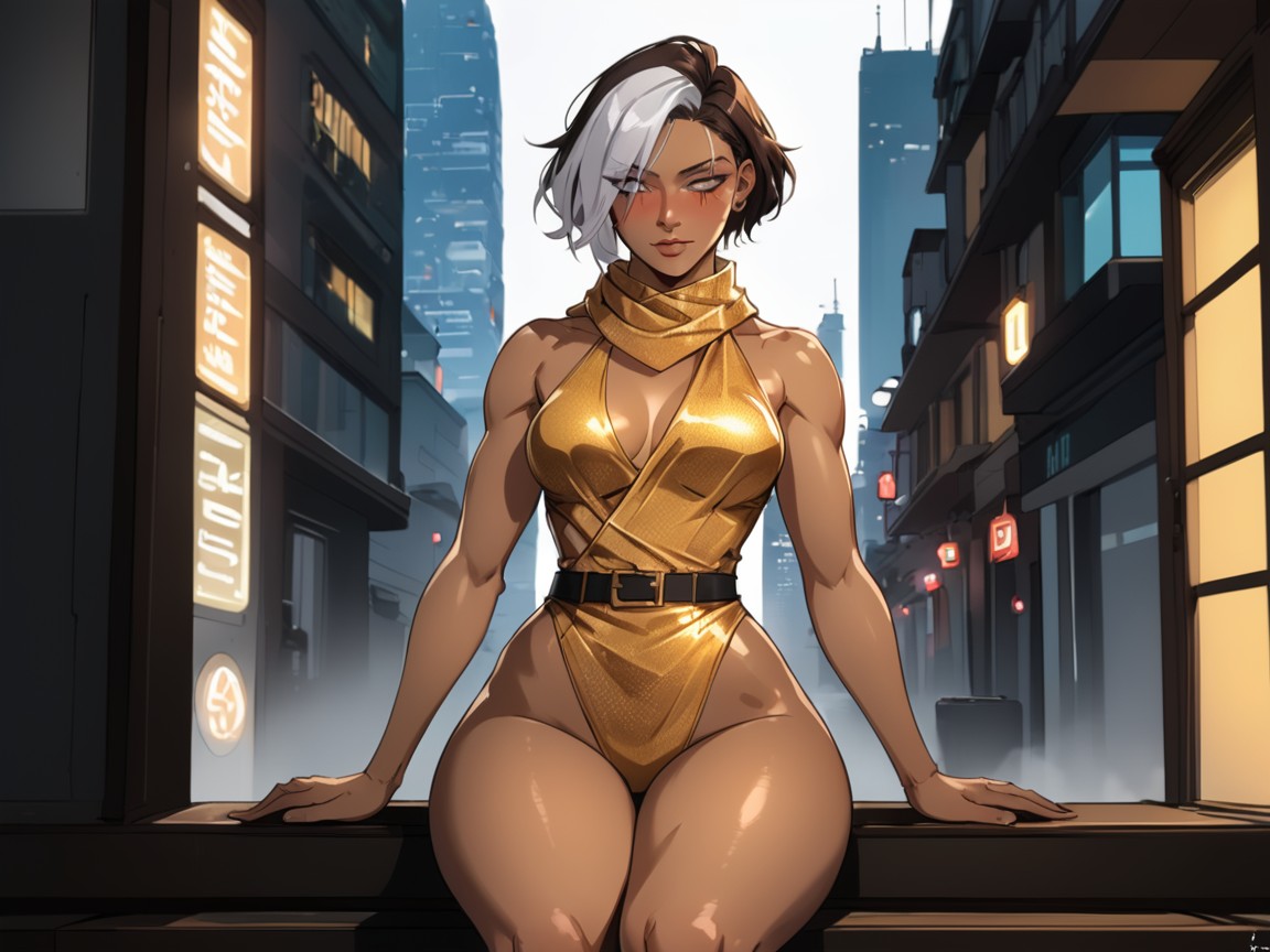 Break, One Woman, Squared Massive Ass AI Porn