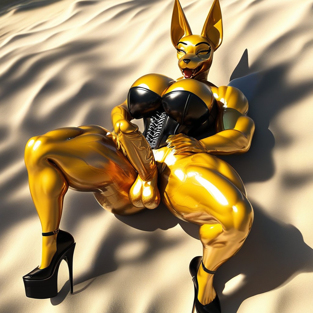 Massage, Oiled Skin, Oiled Skin Furry AI Porn
