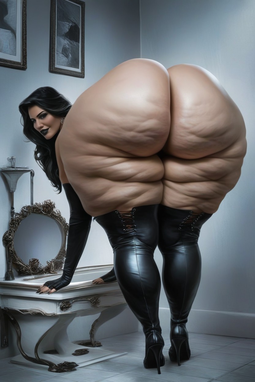Fat Hips, Cellulite, Extremely Large Ass AI Porn