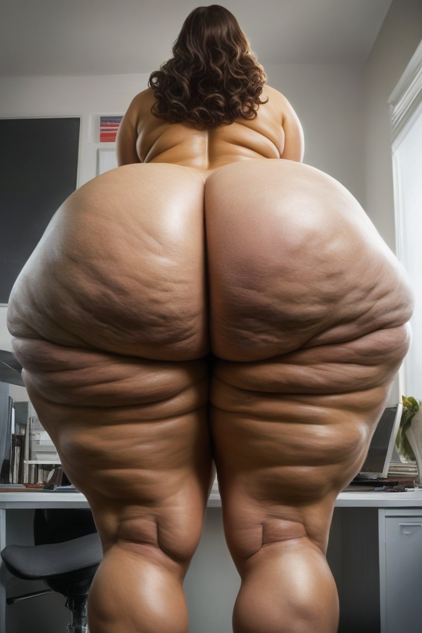 Thick Thighs, Ssbbw Massive Fake Booty, Beauty Face AI Porn