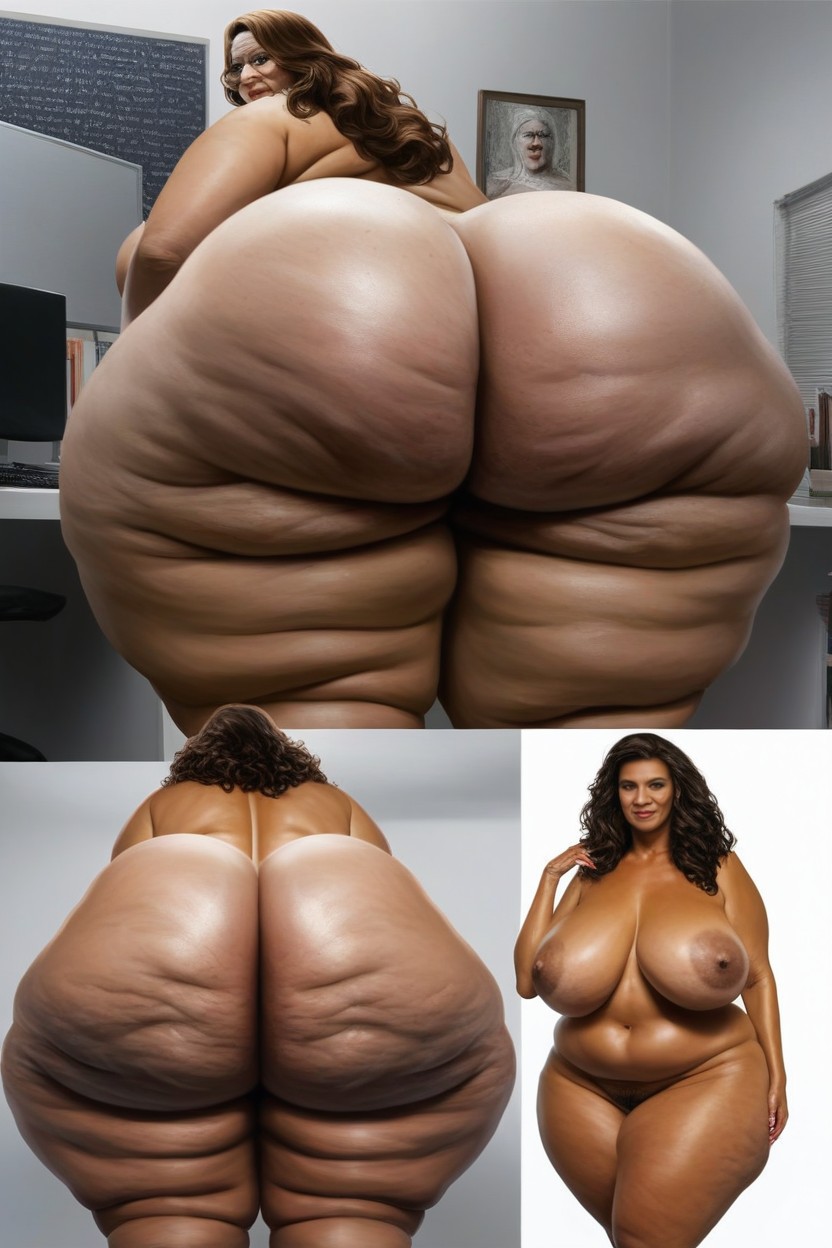 Naked, Shaped Figure, Office AI Porn