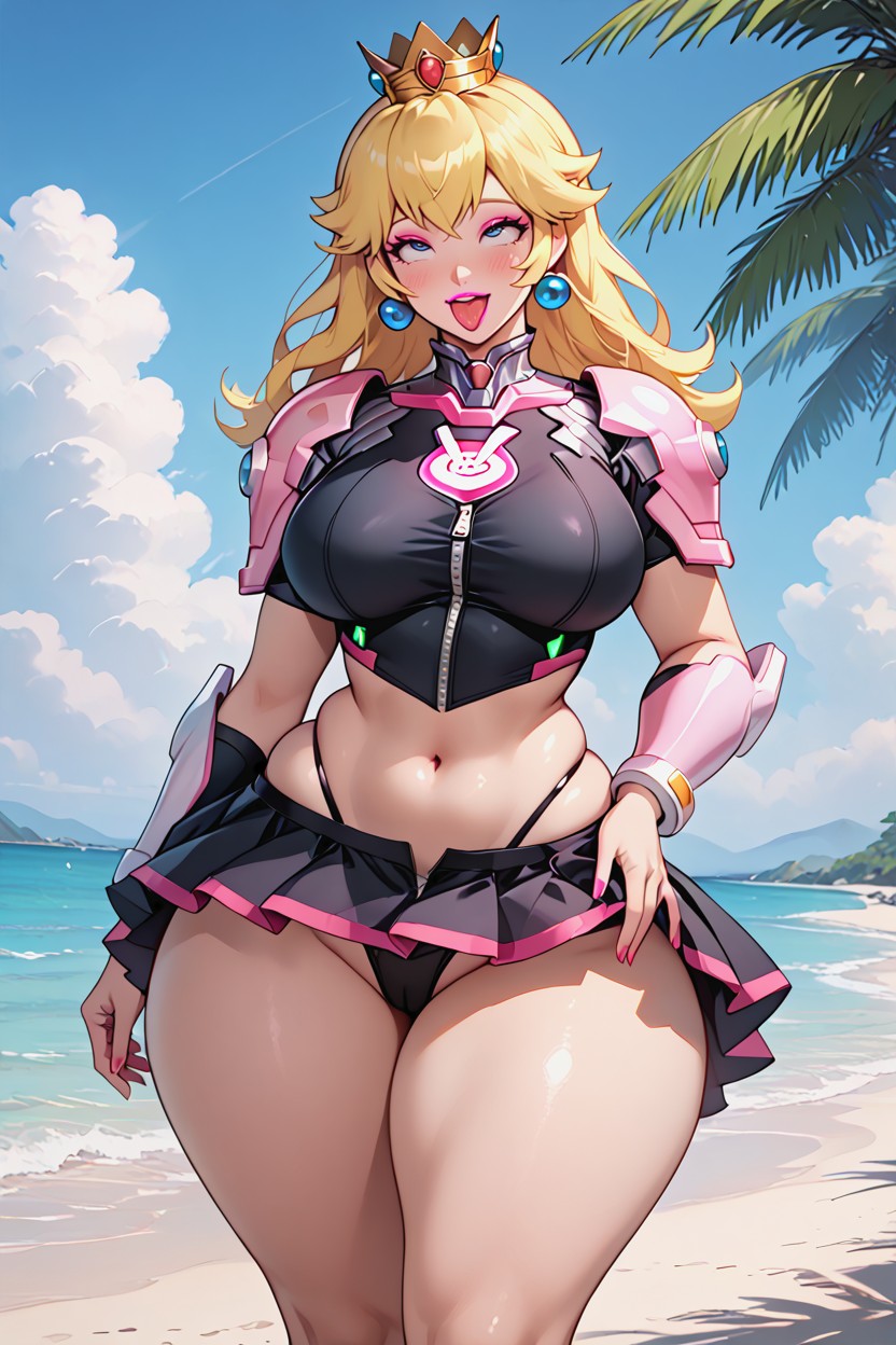 Very Big Ass, Show Your Thighs, Out Tongue AI Porn