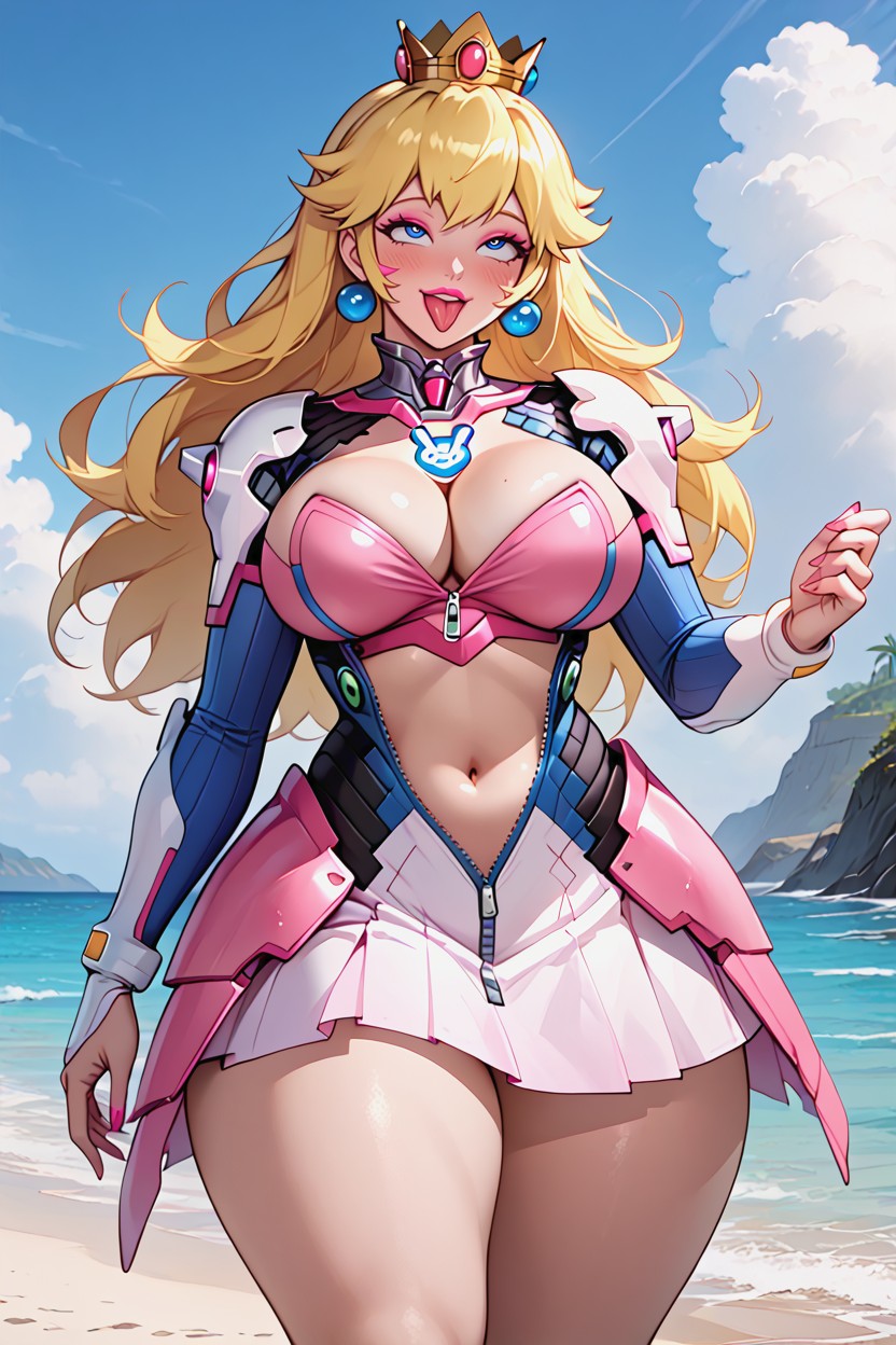 Perfect Figure Body Full Front View, Big Breasts, Happines Hentai AI Porn