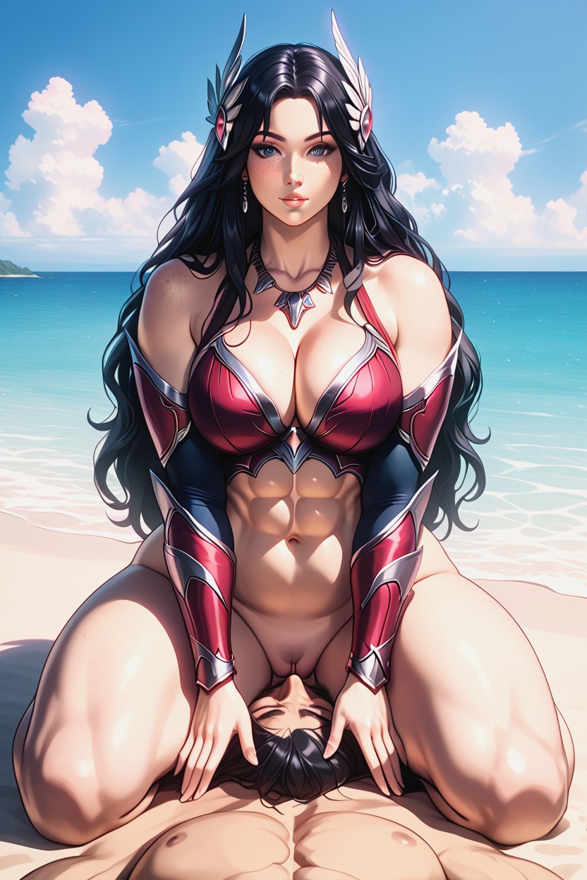 Thick Thighs, Necklaces, Medium Breasts AI Porn
