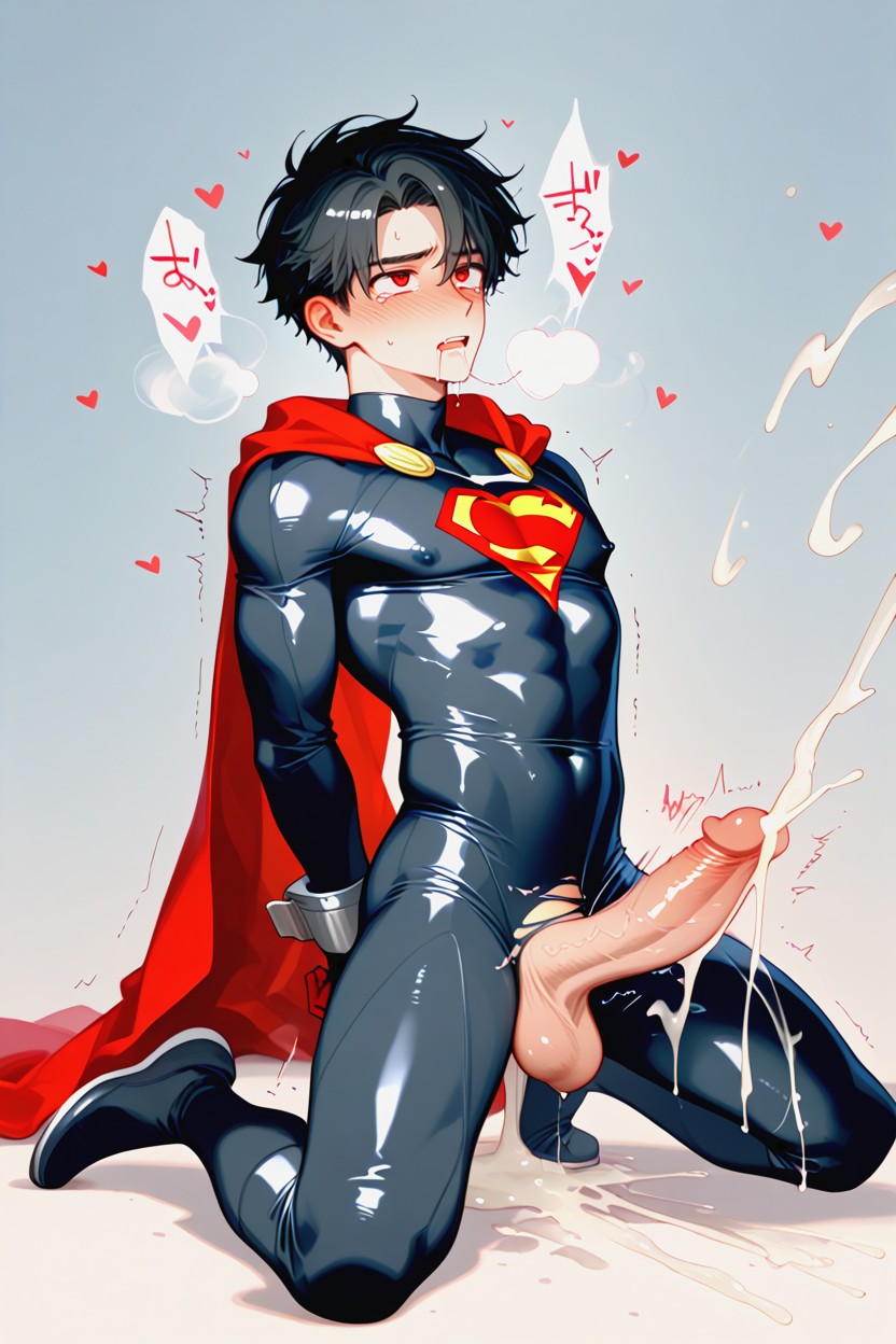 Red Eyes, Hearts, Arched Back AI Gay Porn