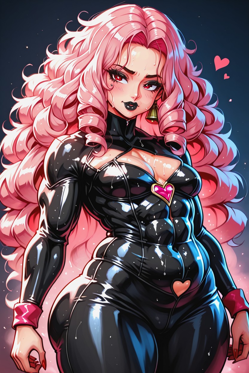Black Eyeliner, Thick Arms, Big Eyelashes AI Porn