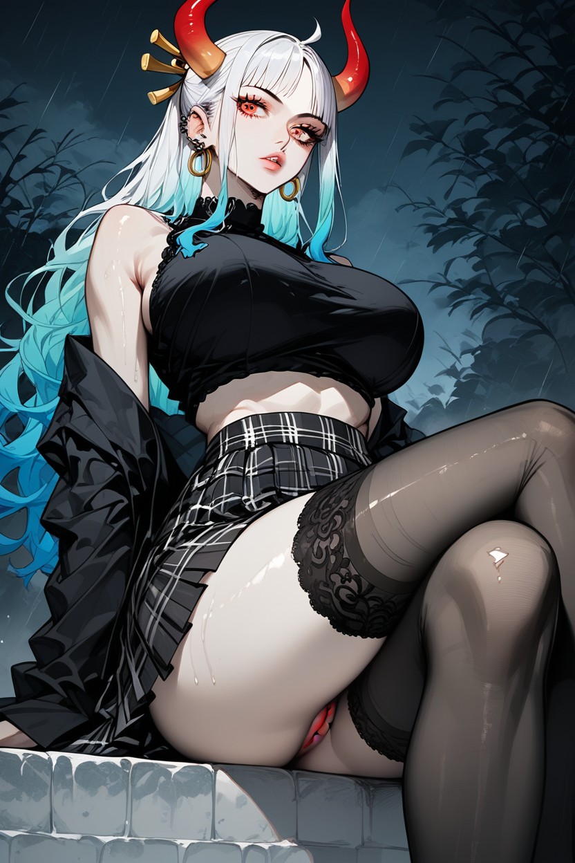 Really Wide Eyes, Stockings, Eyes Wide Hentai AI Porn