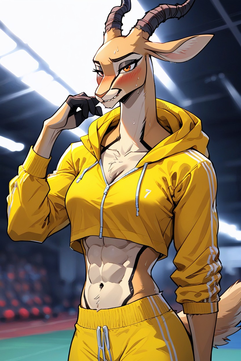唇をかむ, High Detail, Sfw ファーリーAIポルノ