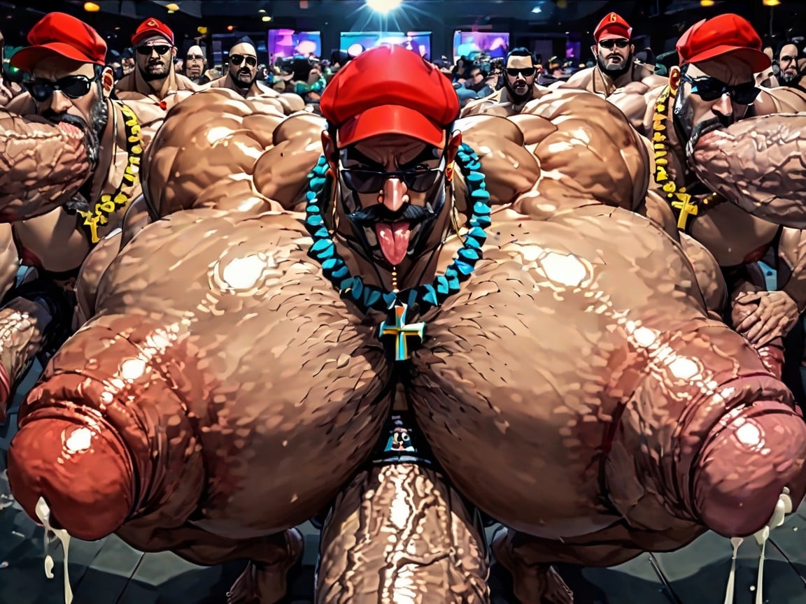 Cum Covered Ass, Huge Hyper Nipples, Sweaty AI Gay Porn