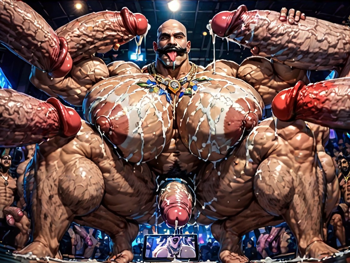 All Hyper Boobs, Rough Hyper Huge Cocks Everywhere On Him, Triple Penetration In Ass AI Gay Porn