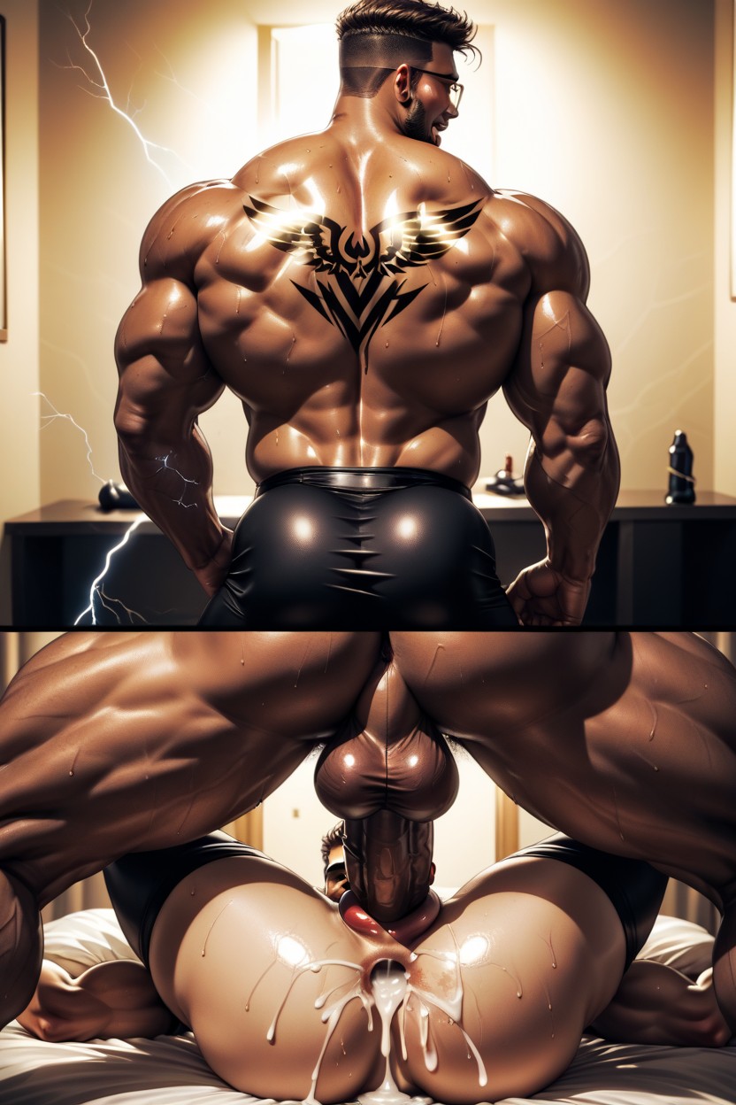 Long Cock, Fleshy Glowing Cock, Extreme Big Cock AI Gay Porn