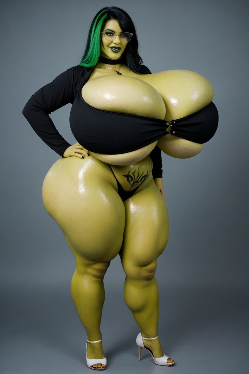 Huge Ass, Looking At Viewer, Plump Face AI Porn