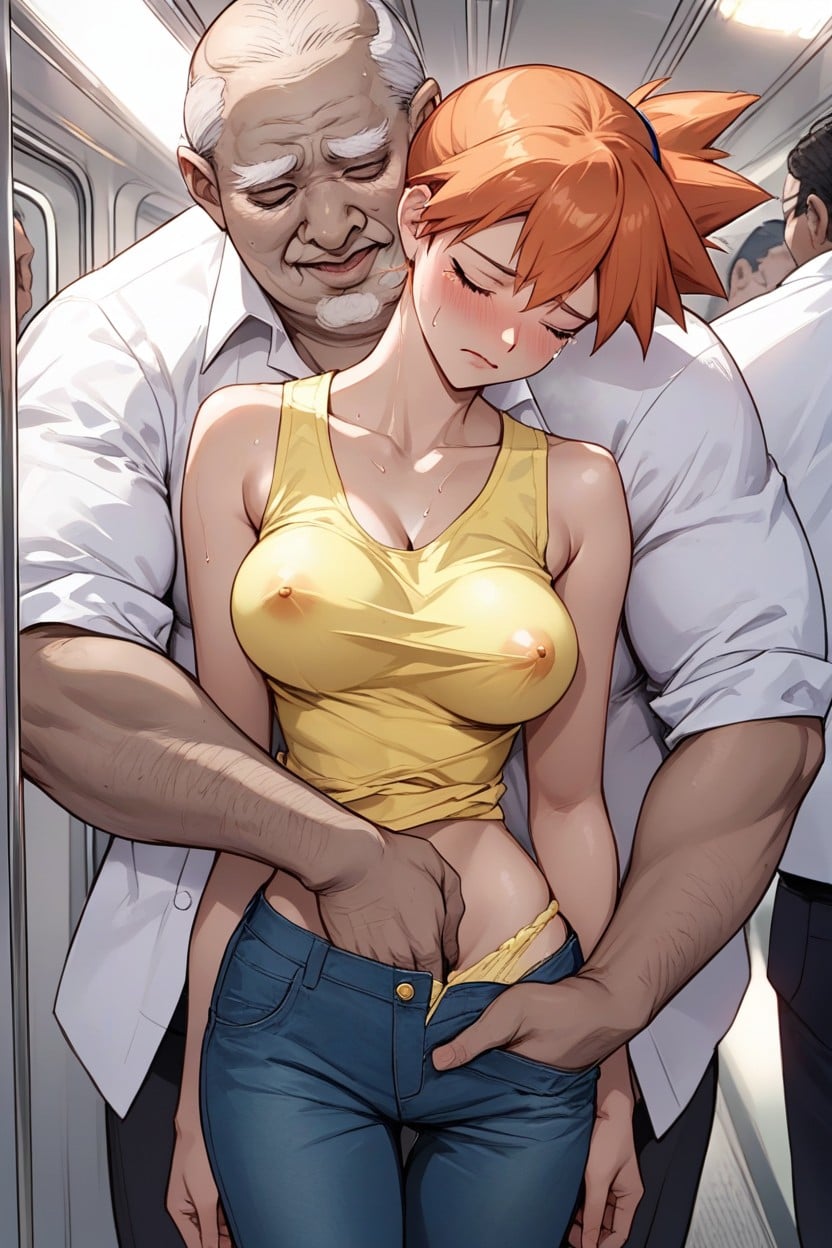 Dedos En El Coño, Hand Grope Breasts, Hot Pants Down Hentai IA