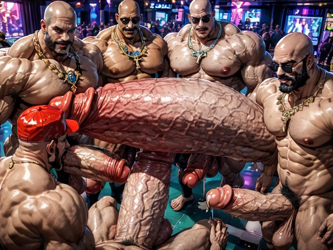 확대, 클럽, Tanned Skin 게이 AI 포르노