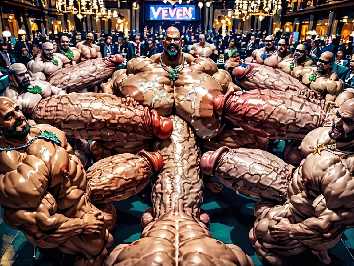 Gangbang Massive Ass, Many People Around, Looking At Viewer AI Gay Porn