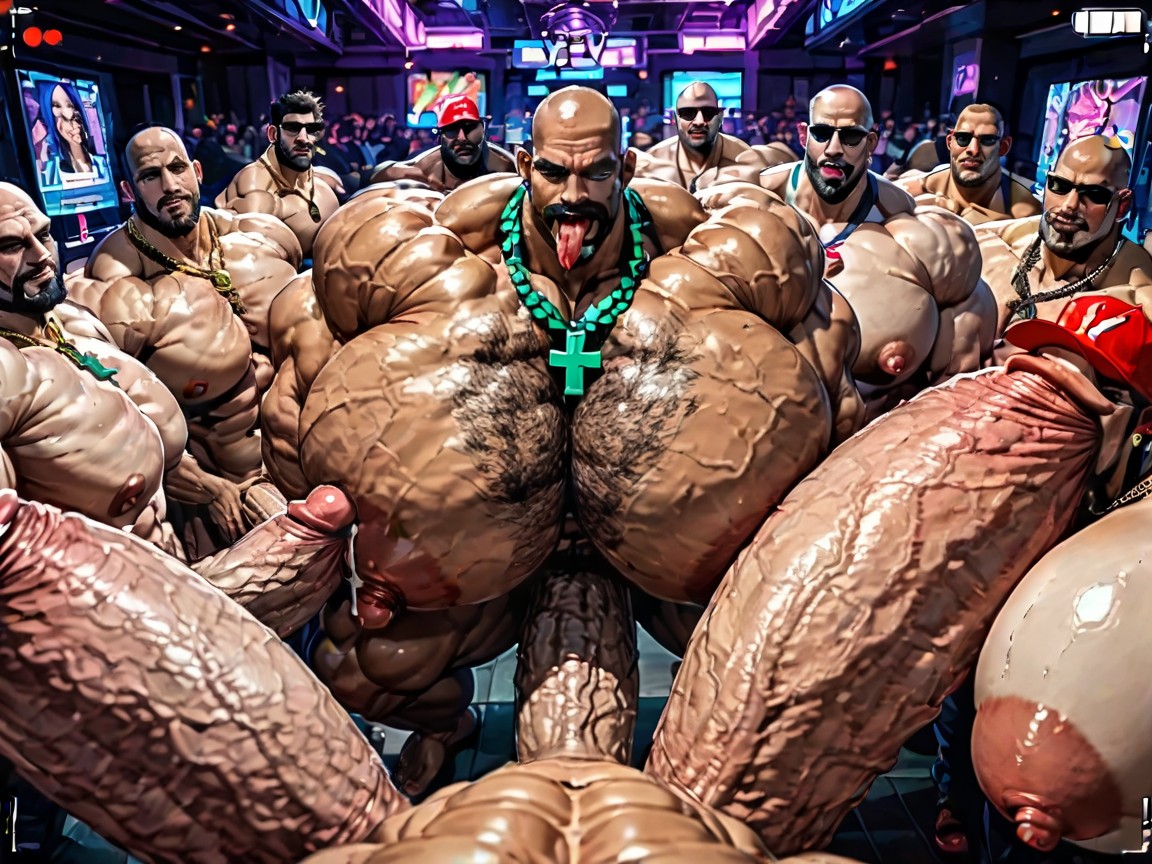 Extreme Deep Throat, Double Penetration, Big Pecs AI Gay Porn