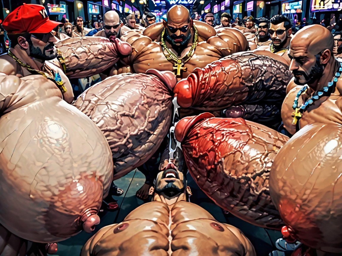 Wide Angle, Man Men Only, Mouth Agape AI Gay Porn