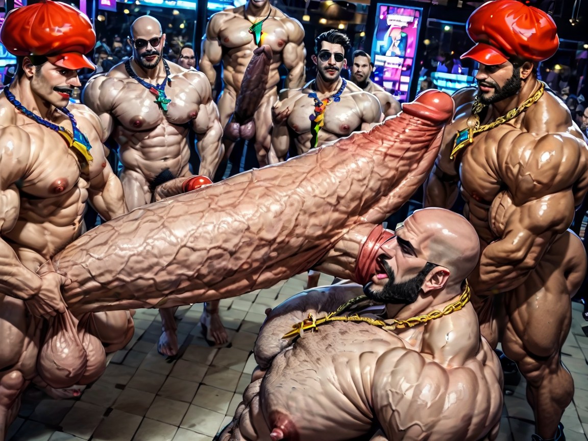 Massive Muscles, Big Pecs, Focus Under Boob 게이 AI 포르노