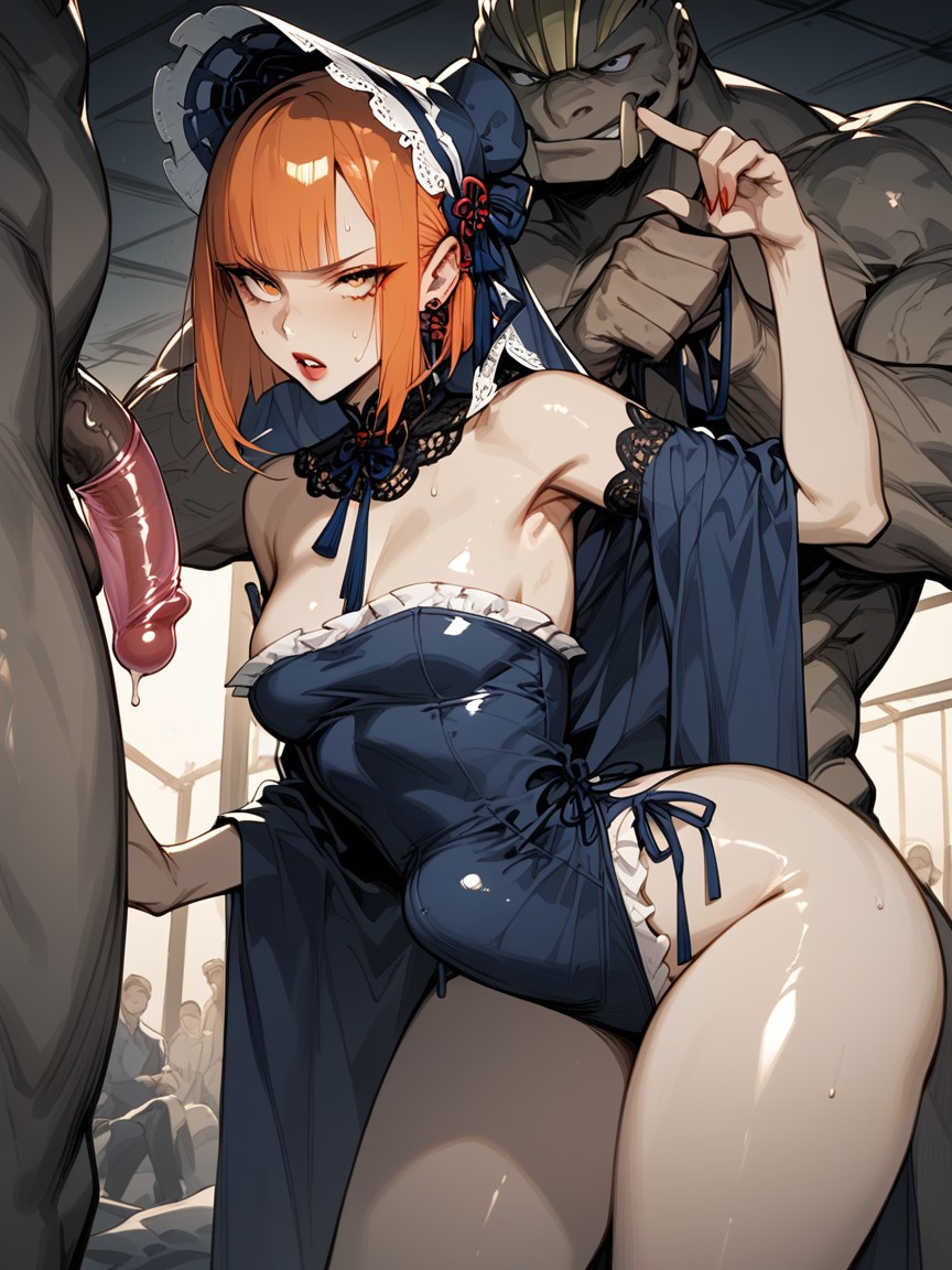 Pixie Cut, Small Breasts, Ginger AI Porn