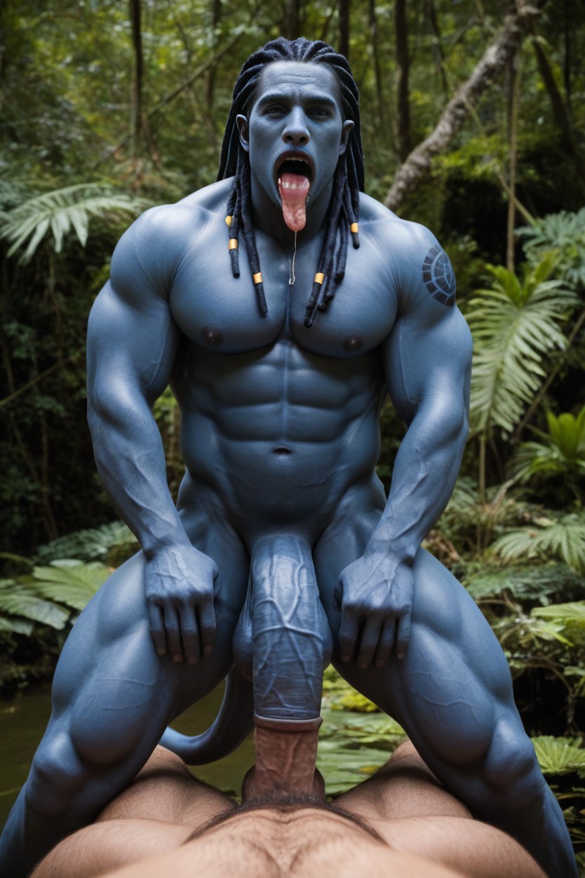 Giant Tall Build, Pointed Ears, Colossal Elongated Body AI Gay Porn