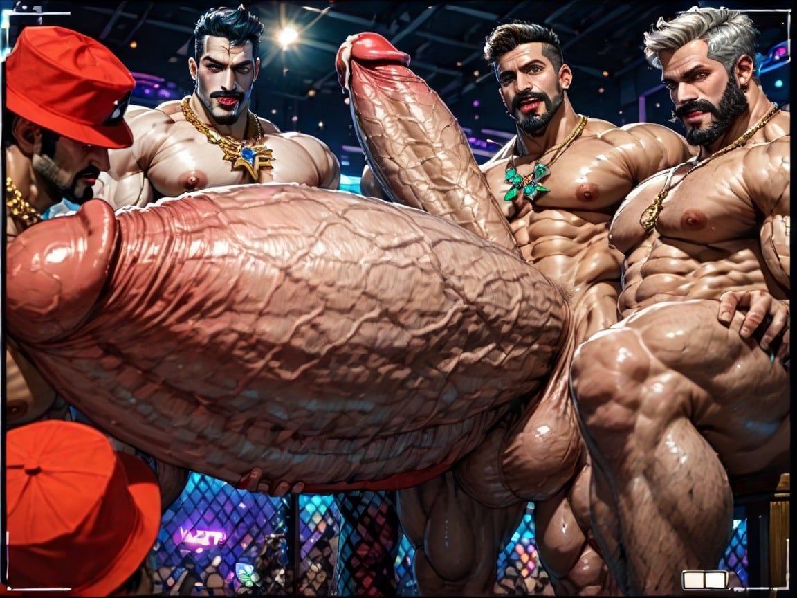 Double Penetration, Huge Hyper Areola, Close Up AI Gay Porn