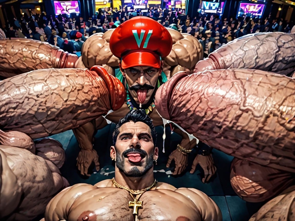 Gangbang Massive Ass, Thick Moustache With Beard, Looking At Viewer AI Gay Porn