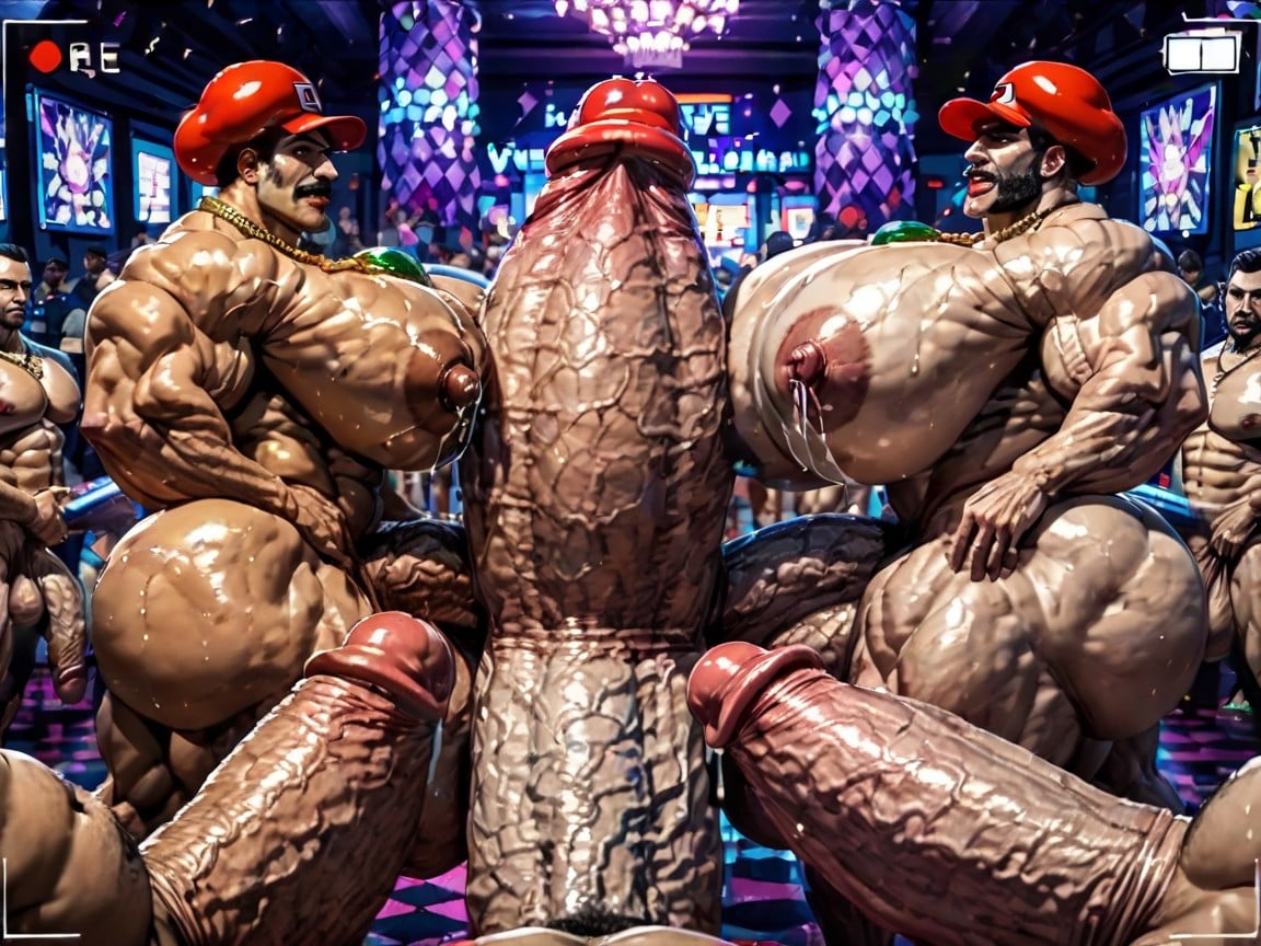 Massive Ass, Double Penetration, Impossibly Long Hyper Penis AI Gay Porn