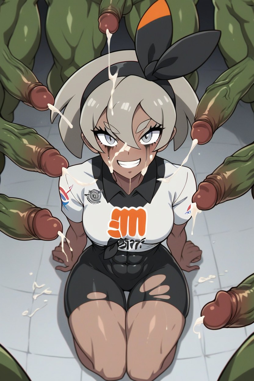 Primer Plano, Hard Thighs, Covered In Cum Hentai IA
