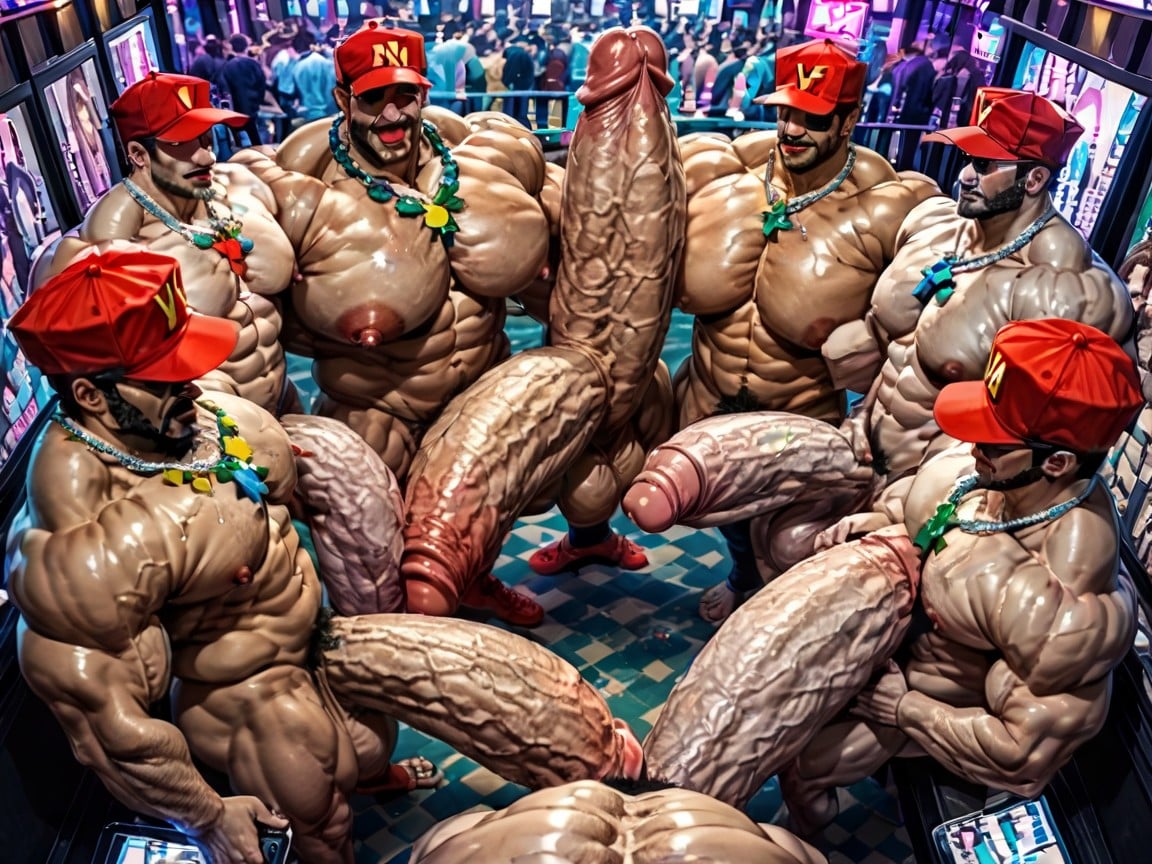 Focus Under Boob, Harem, Viele Leute Da KI Schwulenporno