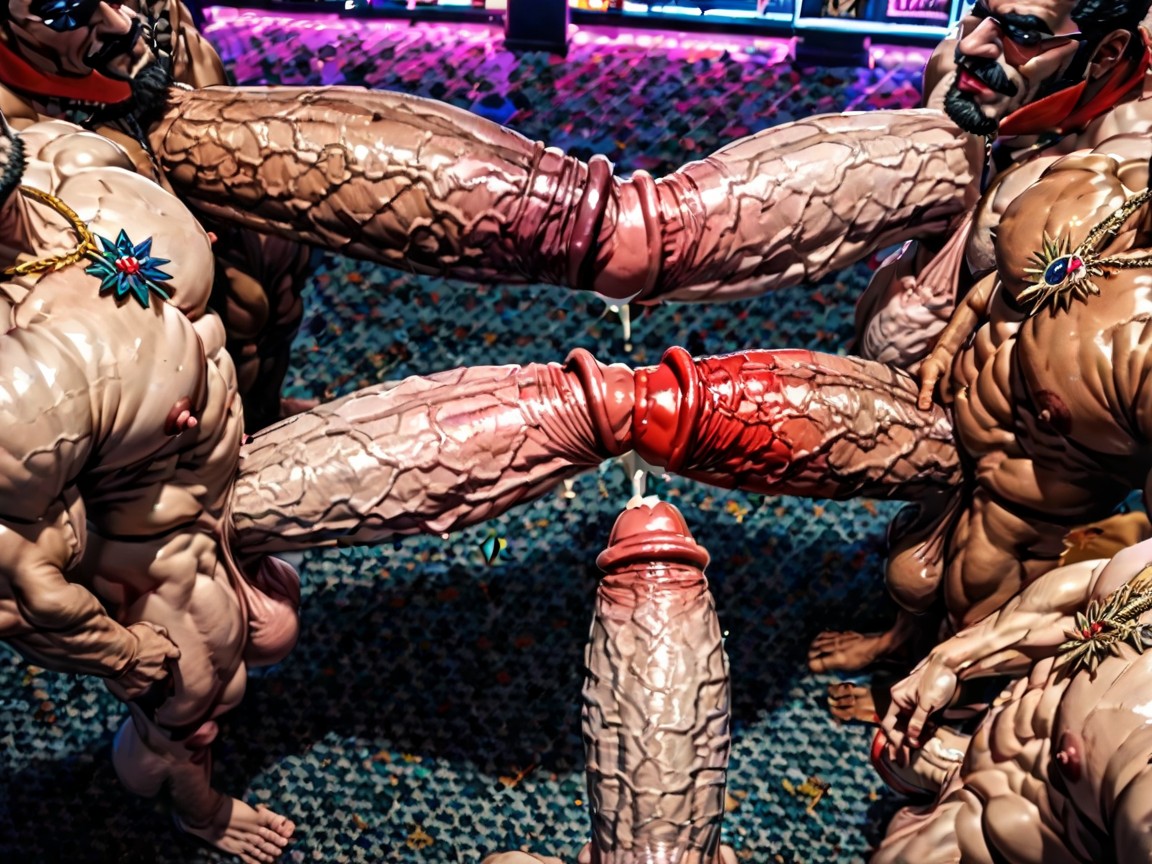 Extreme Hyper Boobs, Man Men Only, Arms Behind Back AI Gay Porn